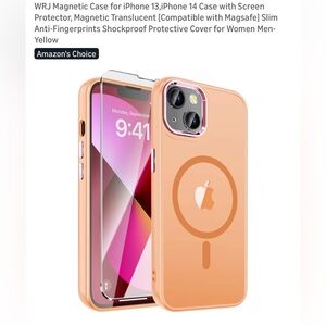 Apple Translucent Orange iPhone 13/14 Case